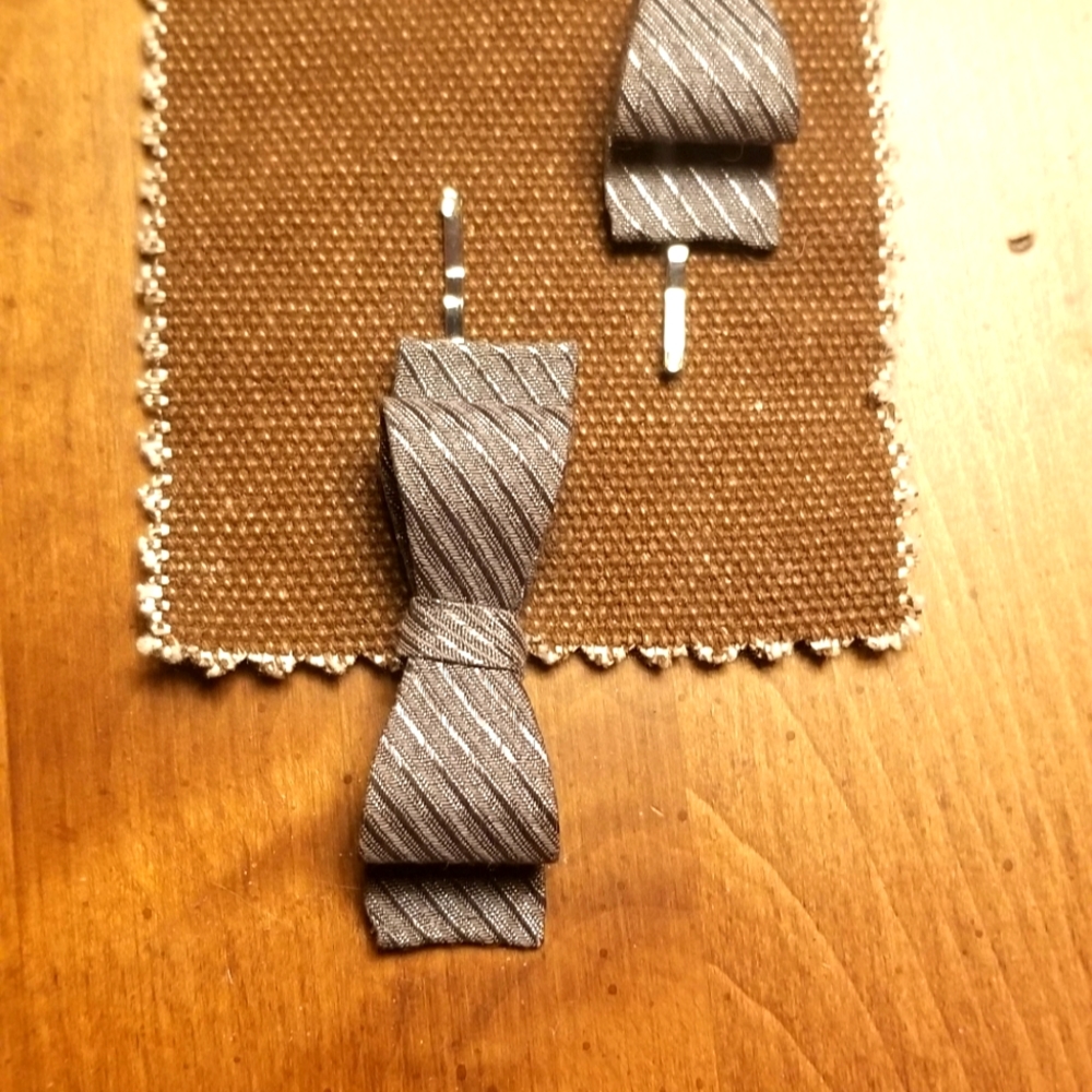 Anthropologie Bow Tie Hair Clips